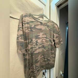 The Hanger Green and Brown Camo Tee